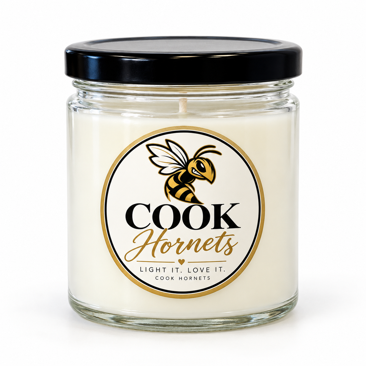 Cook Middle School Basketball Cheer 9-ounce fundraiser candle by Melton Candle Company